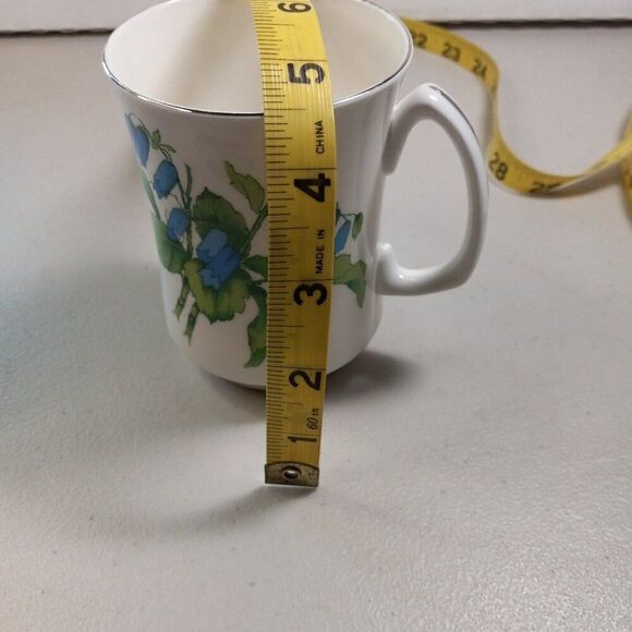 Crown Sterling England Brighton Bluebells Fine Bone China Mug - Picture 6 of 7